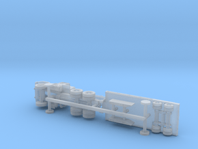M916 LET w. M172 Semitrailer 1/200 in Clear Ultra Fine Detail Plastic