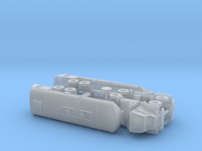 Autocar U-7144-T w. 4000 gal Tanktrailer 1/200 in Clear Ultra Fine Detail Plastic