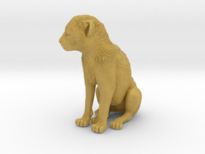 Cheetah 1:9 Sitting Cub in Tan Fine Detail Plastic