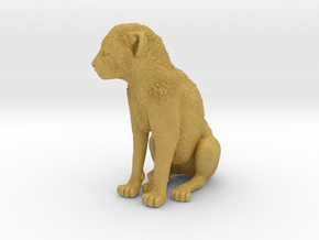 Cheetah 1:6 Sitting Cub in Tan Fine Detail Plastic