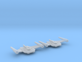 3125 Scale Romulan X-Ship BattleHawk-X Destroyers in Clear Ultra Fine Detail Plastic