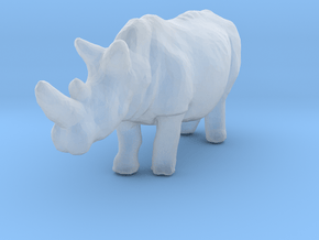 White Rhinoceros 1:350 Standing Male in Clear Ultra Fine Detail Plastic