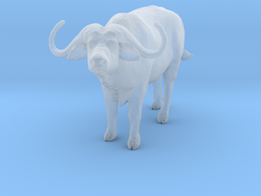 Cape Buffalo 1:64 Standing Male 2 in Clear Ultra Fine Detail Plastic