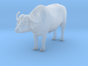 Cape Buffalo 1:76 Standing Male 3 in Clear Ultra Fine Detail Plastic