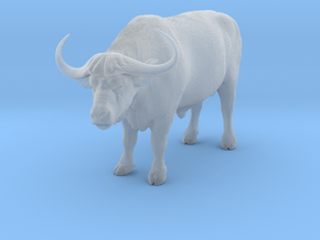 Cape Buffalo 1:12 Standing Male 4 in Clear Ultra Fine Detail Plastic