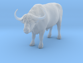 Cape Buffalo 1:32 Standing Male 4 in Clear Ultra Fine Detail Plastic