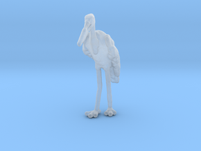 Marabou Stork 1:72 Standing in Clear Ultra Fine Detail Plastic