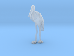 Marabou Stork 1:76 Standing in Clear Ultra Fine Detail Plastic