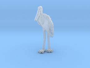 Marabou Stork 1:87 Standing in Clear Ultra Fine Detail Plastic