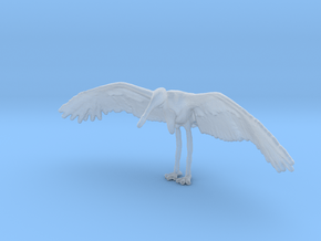 Marabou Stork 1:64 Wings Spread in Clear Ultra Fine Detail Plastic