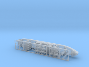 IJA Settsu Maru Landing Craft Depot Ship 1/600 in Clear Ultra Fine Detail Plastic