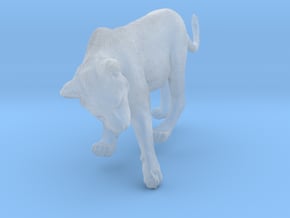 Lion 1:12 Cub reaching for something in Clear Ultra Fine Detail Plastic