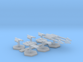 7000 Scale Ymatrian Fleet Builder Collection MGL in Clear Ultra Fine Detail Plastic