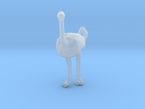 Ostrich 1:160 Standing Calm in Clear Ultra Fine Detail Plastic