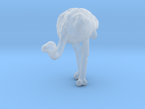 Ostrich 1:160 Head Down in Clear Ultra Fine Detail Plastic