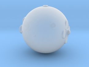 3788 Scale North Polar Snowman, Back Snowball SRZ in Clear Ultra Fine Detail Plastic