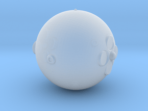 3125 Scale North Polar Snowman, Back Snowball SRZ in Clear Ultra Fine Detail Plastic