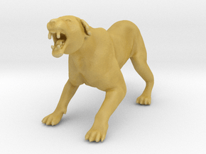 Lion 1:29 Aggressive Lioness in Tan Fine Detail Plastic