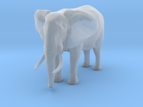 African Bush Elephant 1:28 Standing Male in Clear Ultra Fine Detail Plastic