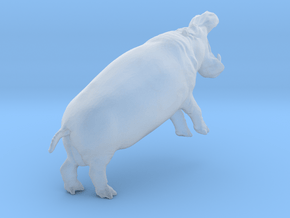 Hippopotamus 1:87 Fighting Males split part 2/2 in Clear Ultra Fine Detail Plastic