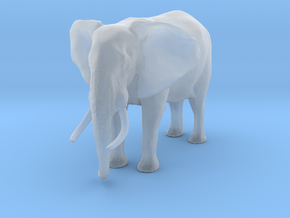 African Bush Elephant 1:87 Standing Male in Clear Ultra Fine Detail Plastic