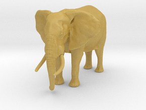 African Bush Elephant 1:48 Standing Male in Tan Fine Detail Plastic