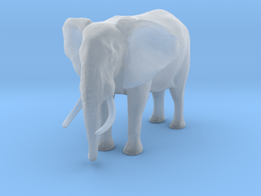 African Bush Elephant 1:48 Standing Male in Clear Ultra Fine Detail Plastic