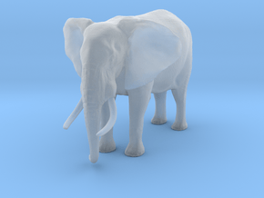 African Bush Elephant 1:45 Standing Male in Clear Ultra Fine Detail Plastic