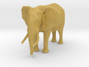 African Bush Elephant 1:20 Standing Male in Tan Fine Detail Plastic