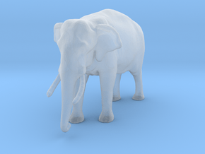 Indian Elephant 1:160 Standing Male in Clear Ultra Fine Detail Plastic