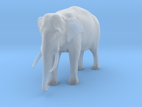 Indian Elephant 1:76 Standing Male in Clear Ultra Fine Detail Plastic