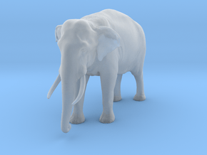 Indian Elephant 1:20 Standing Male in Clear Ultra Fine Detail Plastic