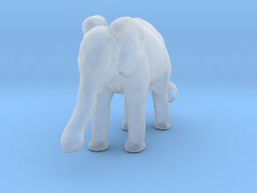 Indian Elephant 1:160 Standing Female Calf in Clear Ultra Fine Detail Plastic