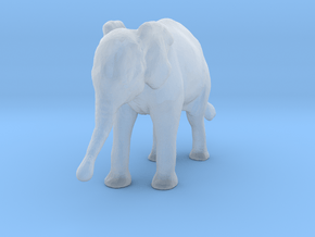 Indian Elephant 1:96 Standing Female Calf in Clear Ultra Fine Detail Plastic