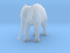 Indian Elephant 1:48 Standing Female Calf in Clear Ultra Fine Detail Plastic