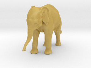 Indian Elephant 1:35 Standing Female Calf in Tan Fine Detail Plastic