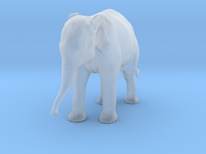 Indian Elephant 1:32 Standing Female Calf in Clear Ultra Fine Detail Plastic
