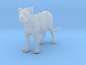 Lion 1:15 Standing Cub in Clear Ultra Fine Detail Plastic