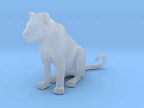 Lion 1:15 Sitting Cub in Clear Ultra Fine Detail Plastic