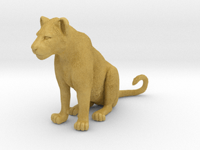 Lion 1:16 Sitting Cub in Tan Fine Detail Plastic