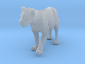 Lion 1:6 Walking Cub in Clear Ultra Fine Detail Plastic