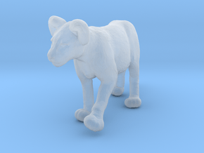 Lion 1:64 Walking Cub in Clear Ultra Fine Detail Plastic