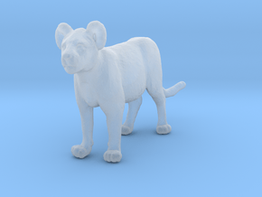 Lion 1:45 Standing Cub in Clear Ultra Fine Detail Plastic