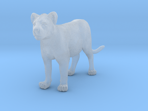 Lion 1:12 Standing Cub in Clear Ultra Fine Detail Plastic