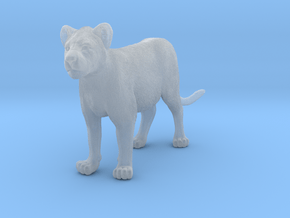 Lion 1:9 Standing Cub in Clear Ultra Fine Detail Plastic