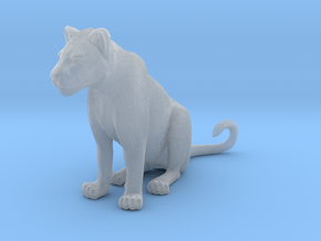 Lion 1:6 Sitting Cub in Clear Ultra Fine Detail Plastic