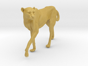 Cheetah 1:12 Walking Female 3 in Tan Fine Detail Plastic