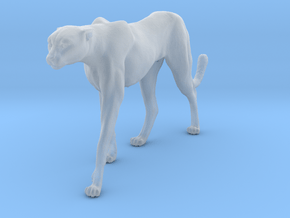 Cheetah 1:15 Walking Female 4 in Clear Ultra Fine Detail Plastic
