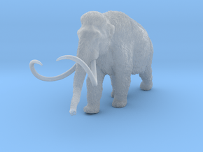 Woolly Mammoth 1:22 Walking Male in Clear Ultra Fine Detail Plastic