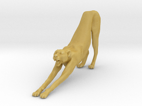 Cheetah 1:32 Stretching Male in Tan Fine Detail Plastic